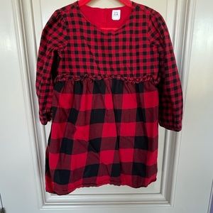 The Gap red checkered dress. Size 4 years old. Great holiday dress